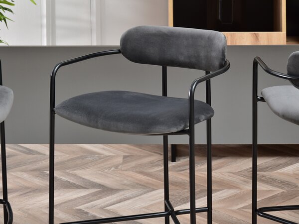Scaun Viola (grafit + negru). Promo -15%. 1110754