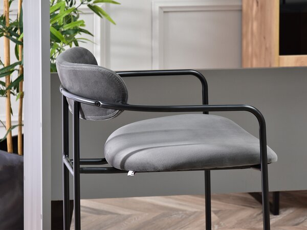 Scaun Viola (grafit + negru). Promo -15%. 1110754