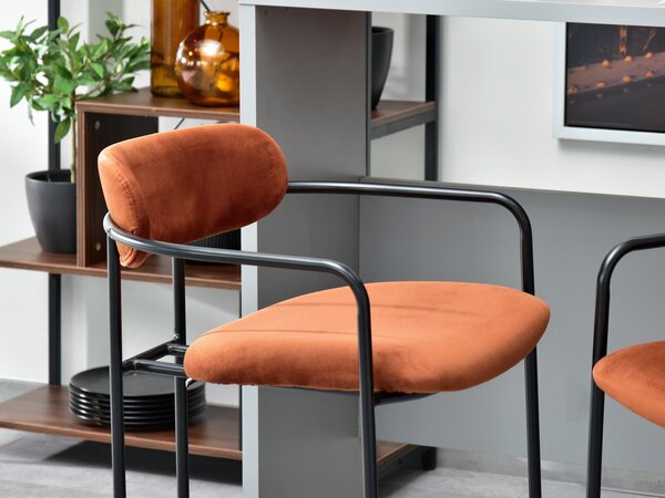Scaun Viola (cupru + negru). Promo -15%. 1110756