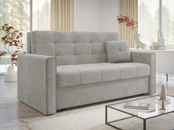 Canapea extensibilă Seruna III, Numărul de locuri: 2, Spațiu de depozitare, 85x153x98cm, 63.5 kg, Picioare: Metal, Plastic, Mobilier deja asamblat