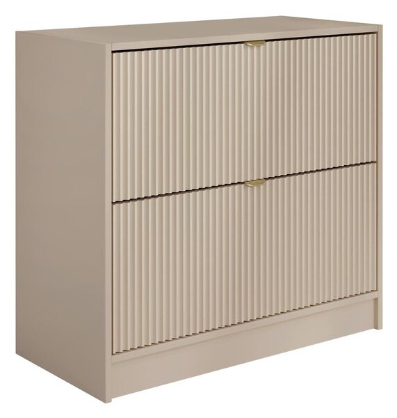Dulap pantofi Comfivo Velal II, Bej, MDF, PAL laminat, 75x80x40cm, 29 kg
