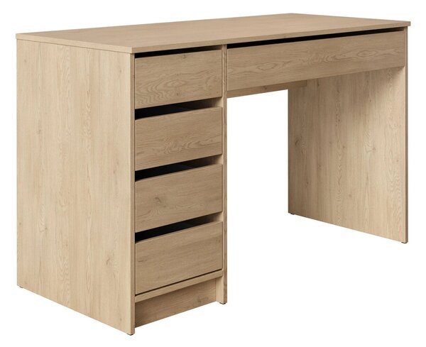 Birou Comfivo Terros I, Stejar, PAL laminat, 76x120x55cm, 38 kg