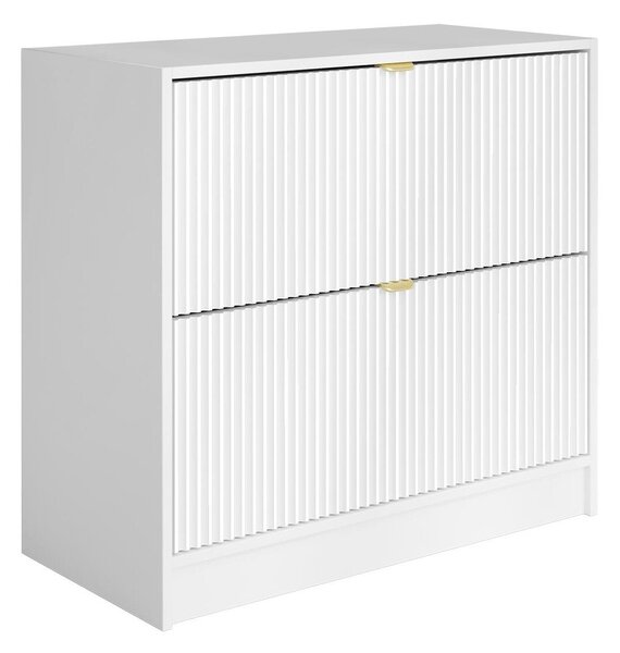 Dulap pantofi Comfivo Velal II, Alb, MDF, PAL laminat, 75x80x40cm, 29 kg