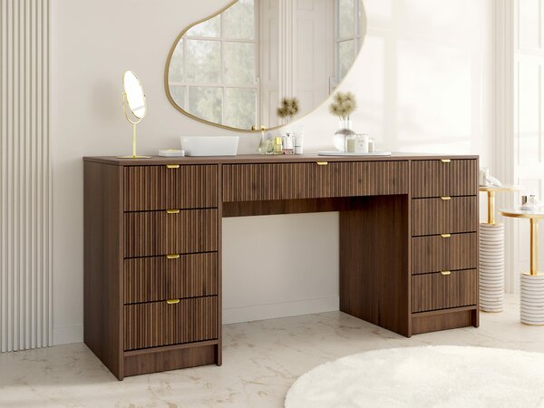 Birou Comfivo Papilio I, Nuc, PAL laminat, MDF, 76x154x55cm, 51 kg