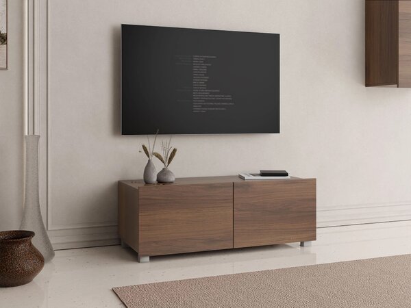 Comodă TV Remus I, Nuc, PAL laminat, 37x100x43cm, 17 kg
