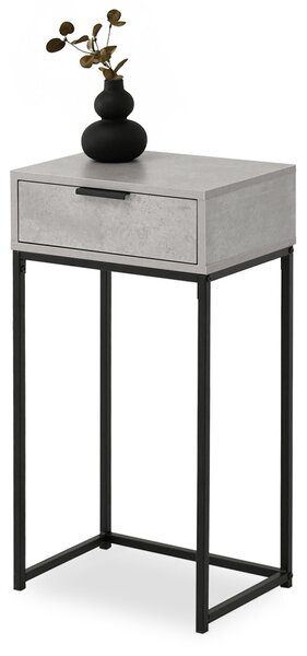Măsuță consolă Norma S (beton + negru). Promo -22%. 1110827