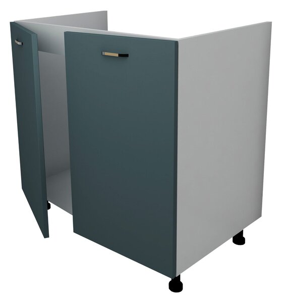 Corp haaus Lecce, 2 Usi, Verde Petrol/Alb, 80 x 50 x 80 cm
