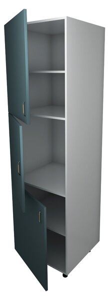 Corp haaus Lecce, Verde Petrol/Alb, 60 x 57 x 210 cm