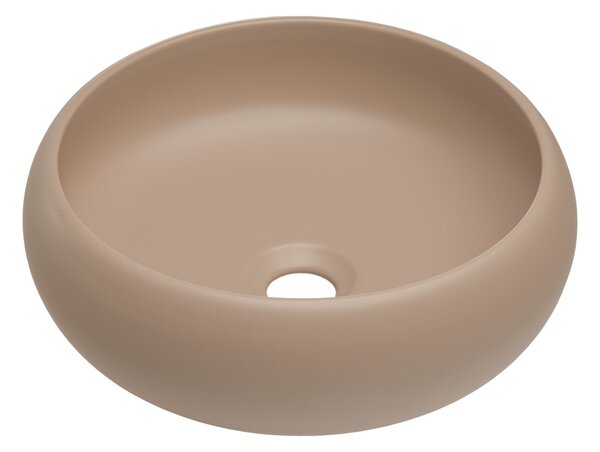 Comad Wiki lavoar 36x36 cm rotund de blat maro/bej mat UN-WIKI-MC