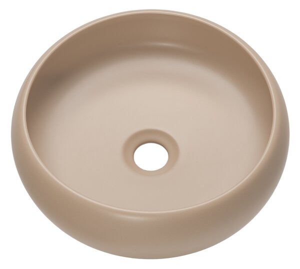 Comad Wiki lavoar 36x36 cm rotund de blat maro/bej mat UN-WIKI-MC