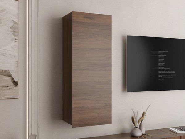 Dulap de perete Remus III, Nuc, PAL laminat, 117x45x32cm, 19 kg