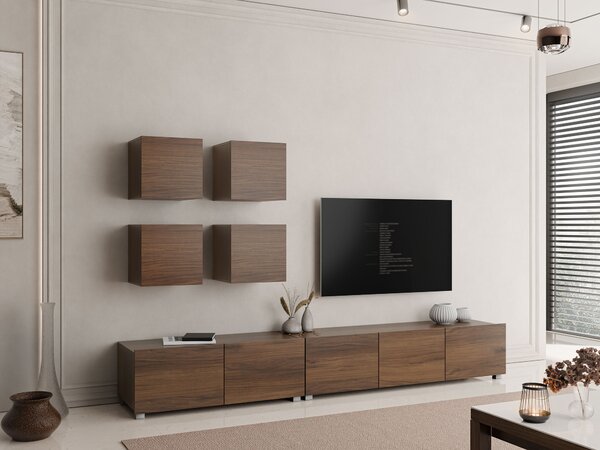 Set de living Remus XVIII, Nuc, PAL laminat, 62 kg