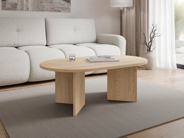 Măsuță de cafea Comfivo Fungus, Stejar, PAL laminat, 42x65x110cm, 15.5 kg