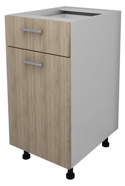 Corp haaus Lecce, 1 Sertar, 1 Usa, Stejar Sonoma/Alb, 40 x 50 x 80 cm