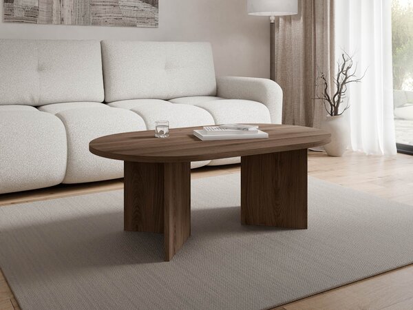 Măsuță de cafea Comfivo Fungus, Nuc, PAL laminat, 42x65x110cm, 15.5 kg