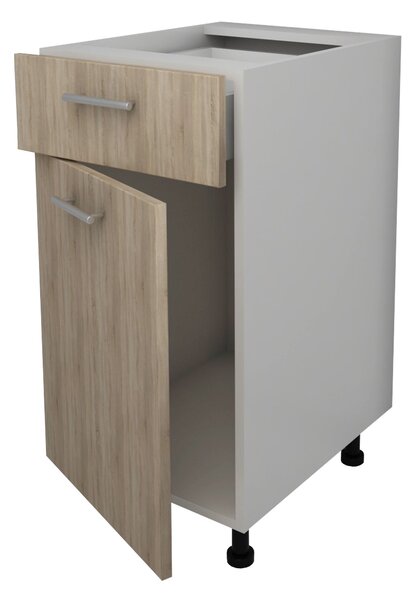 Corp haaus Lecce, 1 Sertar, 1 Usa, Stejar Sonoma/Alb, 40 x 50 x 80 cm