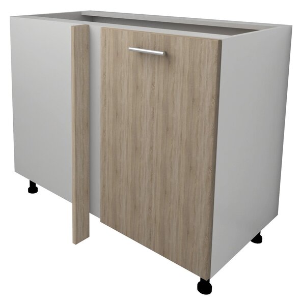 Corp haaus Lecce, Stejar Sonoma/Alb, 98 x 50 x 80 cm
