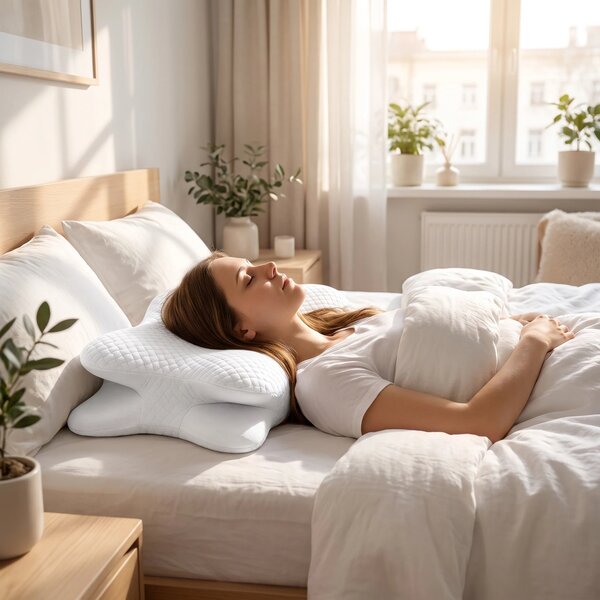 Perna cervicala ortopedica CERVI-SAN Confort memory foam fermitate moa