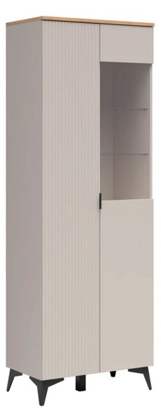 Raft Ruvmeli 107, Stejar, Cașmir, PAL laminat, 200x70x41cm, 62.4 kg
