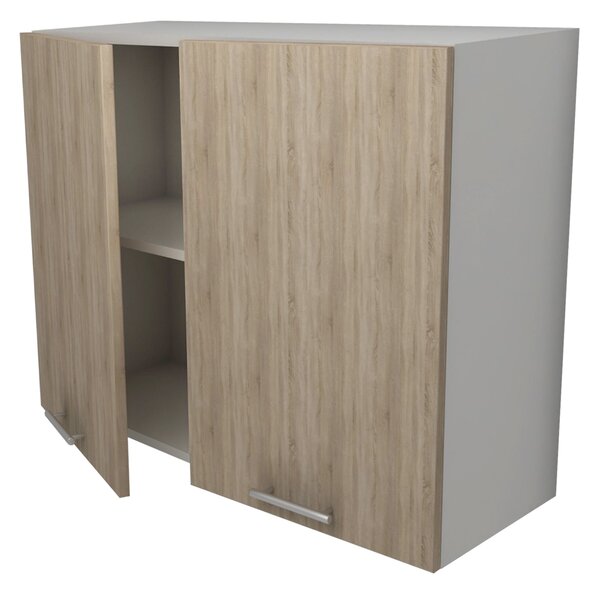Corp haaus Lecce, 2 Usi, Stejar Sonoma/Alb, 80 x 30 x 65 cm