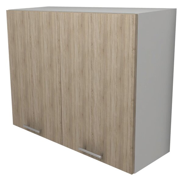 Corp haaus Lecce, 2 Usi, Stejar Sonoma/Alb, 80 x 30 x 65 cm