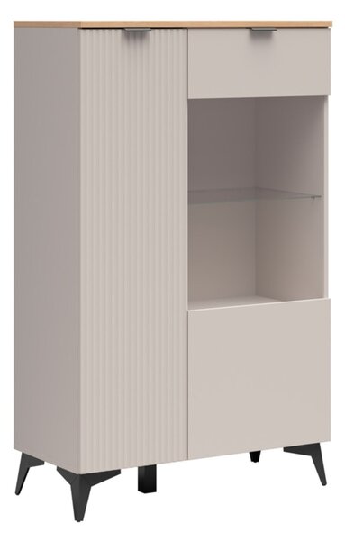 Bufet Ruvmeli 101, Cașmir, Stejar, PAL laminat, 138x85x41cm, 47.55 kg
