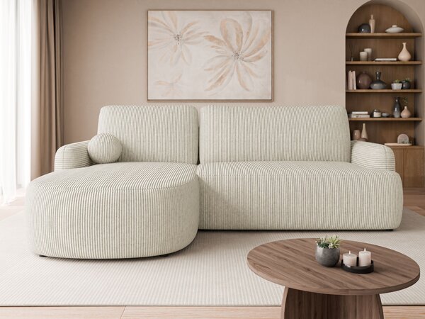 Colțar Comfivo Popis, Funcția de dormit, Spațiu de depozitare, 250x174x90cm, 124 kg, Picioare: Plastic