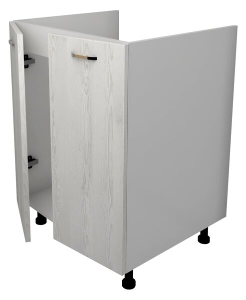 Corp haaus Lecce, 2 Usi, Pin Alb/Alb, 60 x 50 x 80 cm