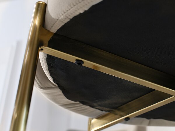 Scaun Charliez (bej + auriu). Promo -14%. 1110979