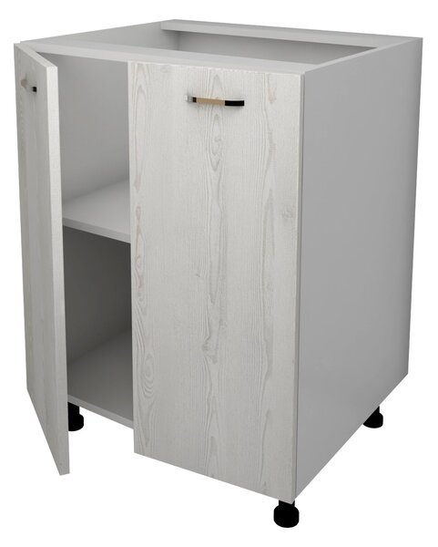 Corp haaus Lecce, 2 Usi, Pin Alb/Alb, 60 x 50 x 80 cm