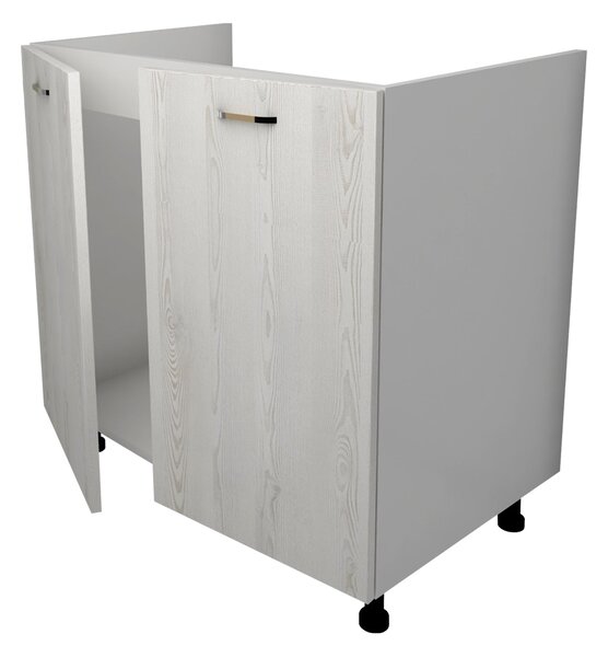 Corp haaus Lecce, 2 Usi, Pin Alb/Alb, 80 x 50 x 80 cm
