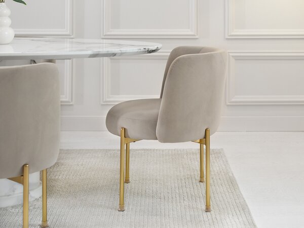 Scaun Charliez (bej + auriu). Promo -14%. 1110979