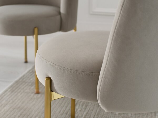 Scaun Charliez (bej + auriu). Promo -14%. 1110979