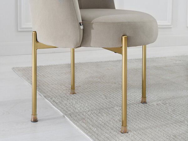 Scaun Charliez (bej + auriu). Promo -14%. 1110979