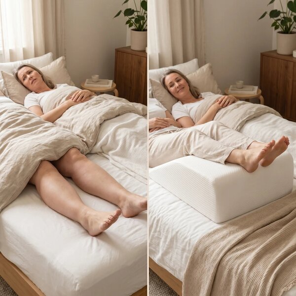 Perna ortopedica ridicare picioare, memory foam, multifunctionala