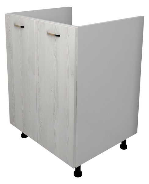 Corp haaus Lecce, 2 Usi, Pin Alb/Alb, 60 x 50 x 80 cm