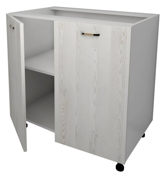 Corp haaus Lecce, 2 Usi, Pin Alb/Alb, 80 x 50 x 80 cm