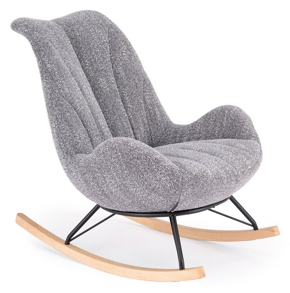 Scaun balansoar Houston 2099, Gri, Negru, Maro deschis, 100x58x100cm, 20 kg