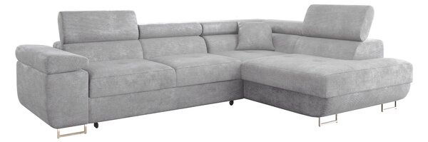 Colțar Comfivo Vinetum, Funcția de dormit, Spațiu de depozitare, 274x203x70cm, 141 kg, Picioare: Plastic, Metal