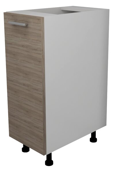 Corp haaus Lecce, 1 Usa, Stejar Sonoma Inchis/Alb, 30 x 50 x 80 cm