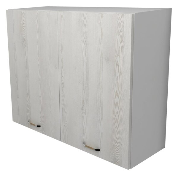Corp haaus Lecce, 2 Usi, Pin Alb/Alb, 80 x 30 x 65 cm
