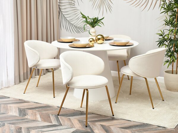 Scaun Carmen (crem + auriu). Promo -13%. 1110995