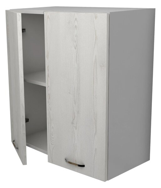 Corp haaus Lecce, 2 Usi, Pin Alb/Alb, 60 x 30 x 65 cm