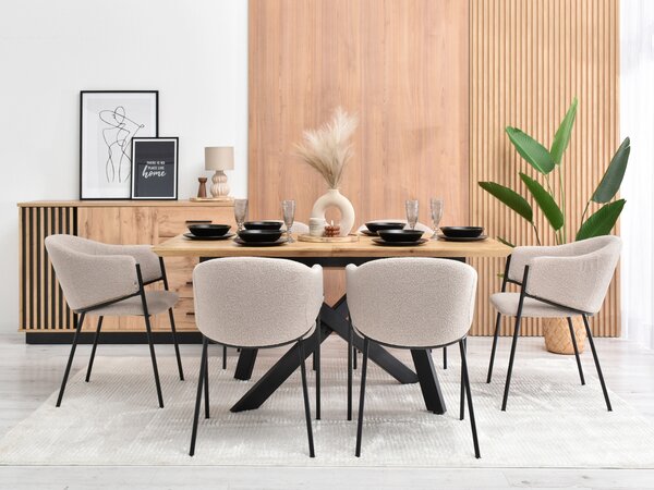 Scaun Chad (bej + negru). Promo -14%. 1111006