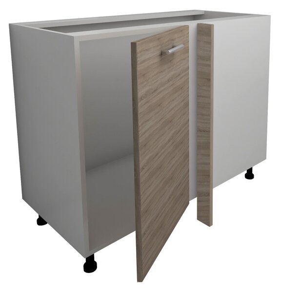 Corp haaus Lecce, Stejar Sonoma Inchis/Alb, 98 x 50 x 80 cm