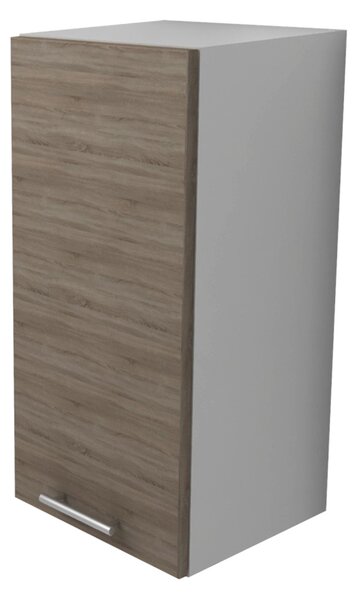 Corp haaus Lecce, 1 Usa, Stejar Sonoma Inchis/Alb, 30 x 30 x 65 cm