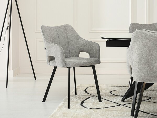Scaun Carl (gri + negru). Promo -14%. 1111024