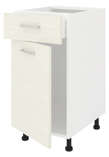 Corp haaus Lecce, 1 Sertar, 1 Usa, Larice/Alb, 40 x 50 x 80 cm