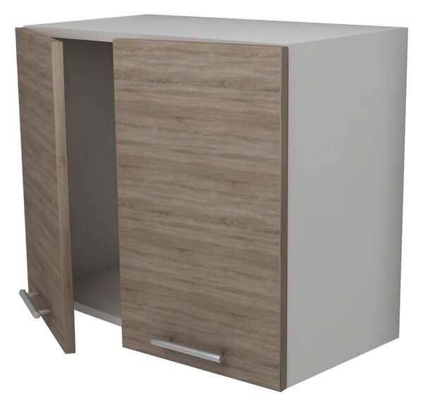 Corp haaus Lecce, Stejar Sonoma Inchis/Alb, 60 x 30 x 50 cm
