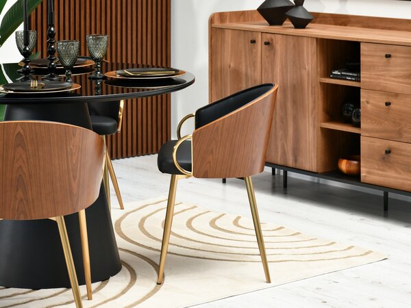 Scaun Elviria K (nuc închis + auriu). Promo -14%. 1111041